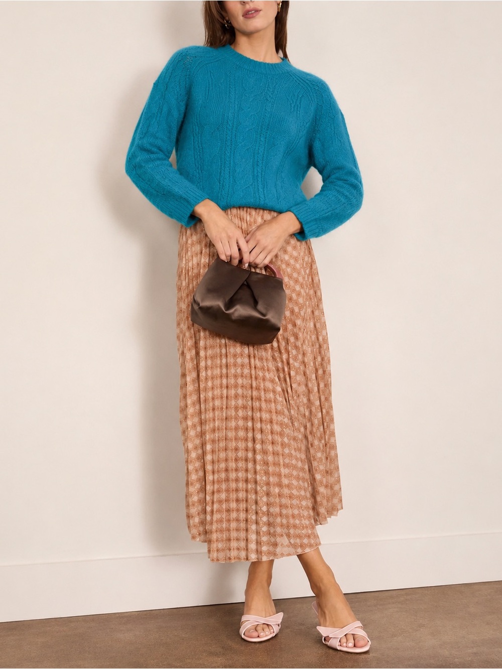 Forte Forte Turquoise Wool Cable Knit Sweater size S